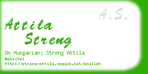 attila streng business card